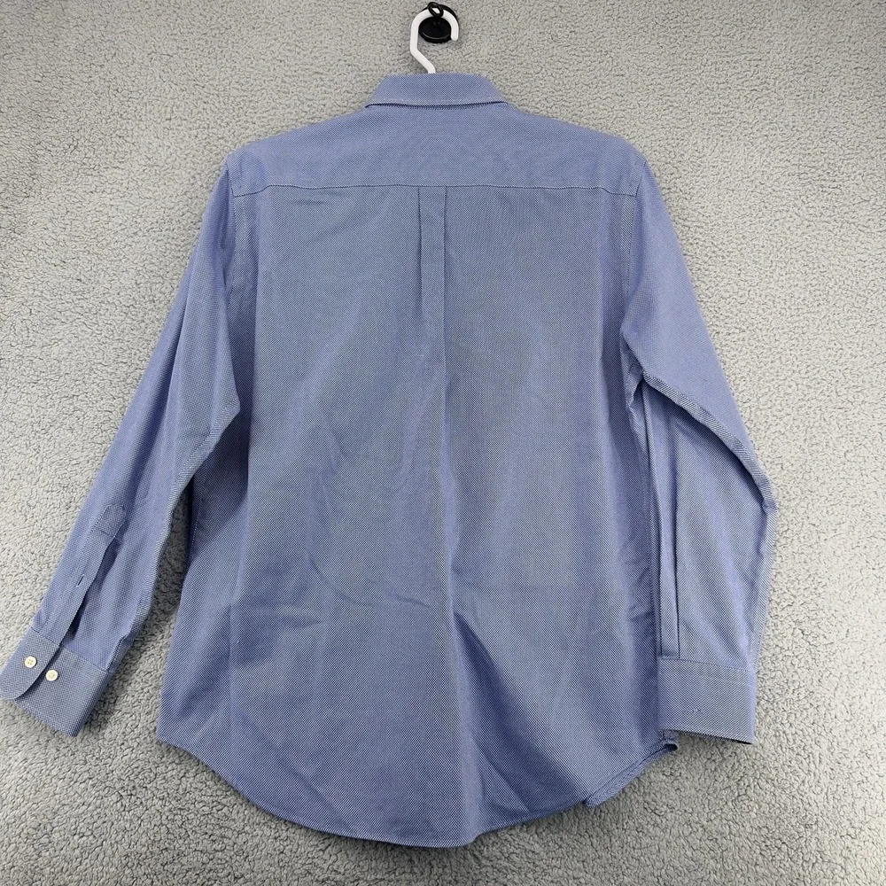 Peter Millar Long Sleeve  Button Down Mens Nanoluxe Easycare Sz Large Blue - Picture 13 of 14